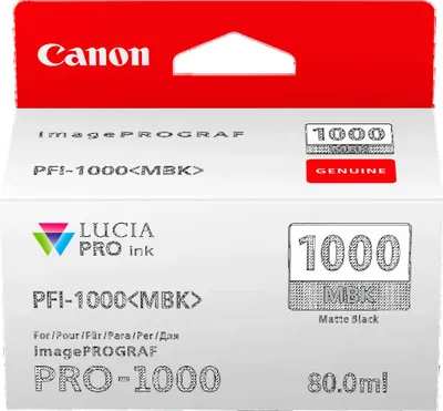 Productafbeelding van Canon PFI-1000 MBK - matte black - ink