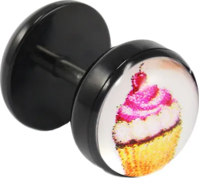 Produktbild von Fake Plug Ohrstecker mit Icecream-Motiv
