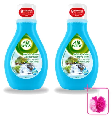 Imagen del producto de 2 unidades de ambientador en spray Air Wick Fresh Water, 375 ml - Paquete ahorro