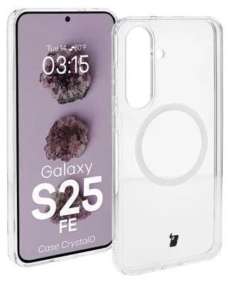 Produktbild von Handyhülle mit Magnetring für Galaxy S25 FE, Bizon Case CrystalO, Transparent