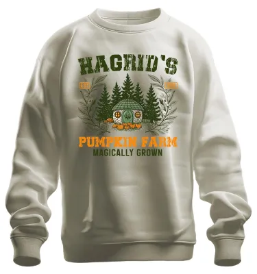 Produktbild von Hagrids Kürbisfarm Magisch Harry Potter Halloween Herbst Sweatshirt Pullover, Natur, XL