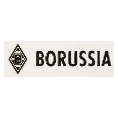 Produktbild von VfL Borussia Mönchengladbach Kunstharzaufkleber schwarz „Raute+Borussia"