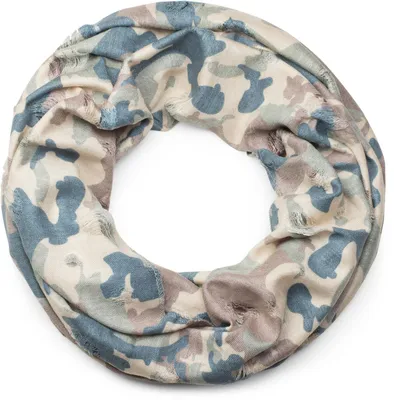 Produktbild von styleBREAKER Loop Schal mit Camouflage Muster im Destroyed Vintage used Look, Schlauchschal, Tuch, Uni 01016134