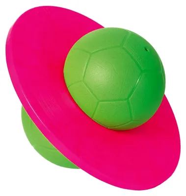 Produktbild von Hüpfball Moonhopper für Kinder, grün/pink, fördert Kraft und Gleichgewicht, bis 45 kg
