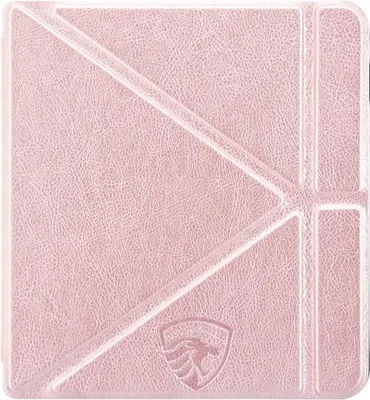 Image de Dutch Shield - Origami Case Housse pour Kobo Libra 2 Ebook - Housse à rabat Ereader Housse de protection Cover Origami Sleepcover, Rose