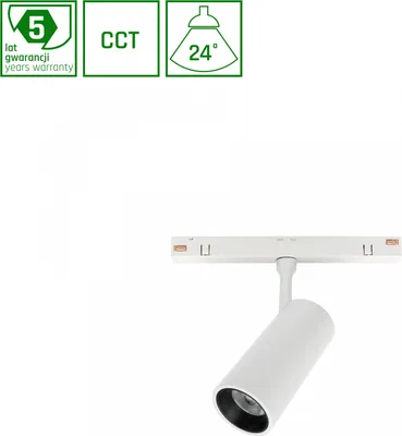 Produktbild von Spot S LED Stromschienenstrahler 48V 6W 24° CCT Weiß