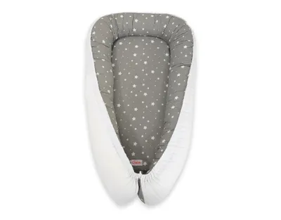Immagine prodotto di Baby Kokon coprifasciatoio bifacciale Premium BOBONO - Mini stars bianco/bianco
