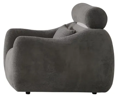 Produktbild von Modernes graues Sofa mit rundem Design Komfort und Stil stilvolle Möbel