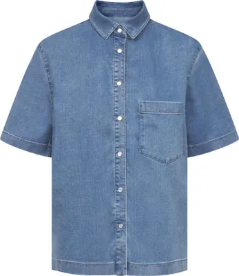 Produktbild von Kurzarmbluse für Damen in blau