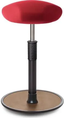 Produktbild von Sitz- Stehhocker Free Tall Triangel Gestrick Rot schwarz /Natur.