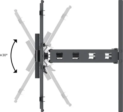 Produktbild von My Wall HP 55 Halterung mit integriertem Ton fÃ1/4r 106,68 - 165,1 cm (42 - 65 Zoll) LCD-/Plasmageräte, max. 28 kg Traglast, max. VESA 600 x 400