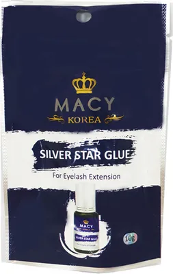 Produktbild von Wimpernkleber für Wimpernverlängerung Extension Glue schwarz 5ml Korea Macy, Silver Star