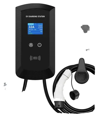 Zdjęcie produktu dla Ładowarka do pojazdów elektrycznych, moc 11 kW, sterowanie przez aplikację WiFi, 22 kW, 32A, 3 fazy, złącze Typ 2, kompatybilna z aplikacją