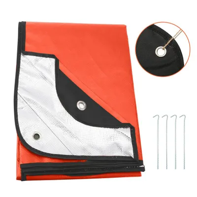 Productafbeelding van Overlevingsdeken, isolerende nooddeken, thermisch reflecterende deken, overlevingsslaapzak 150x210cm, waterdicht, herbruikbare nooddeken, geschikt voor kamperen