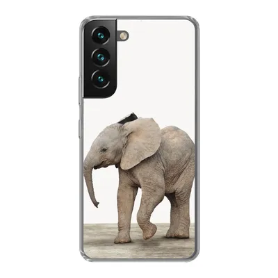 Produktbild von MuchoWow® Handyhülle Schutzhülle Hülle für Samsung Galaxy S22 Baby-Elefant - Tiere - Kinder - Mädchen - Jungen Silikon Softcase Handy Hülle - Mobiltelefonhülle