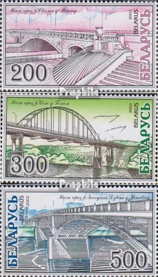 Produktbild von Briefmarken Weißrussland 2002 Mi 464-466 (kompl.Ausg.) postfrisch Brücken