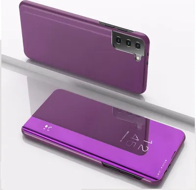 Produktbild von König Design Hülle kompatibel mit Samsung Galaxy S23 Kunstleder Handyhülle - Handy Case Violett