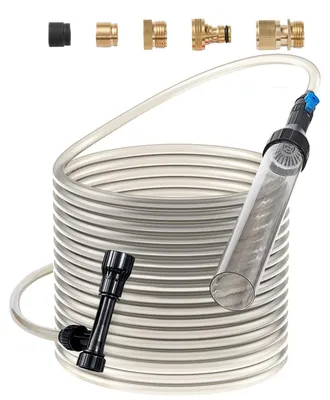 Produktbild von VEVOR Aquarium-Staubsauger, Kiesreiniger für Aquarien, 15 m PVC-Schlauch, Kiesreiniger für Aquarien, Siphon-Aquarienreiniger, 3 Arten von Messingadaptern, zum Reinigen von Kies und Sand im Aquarium