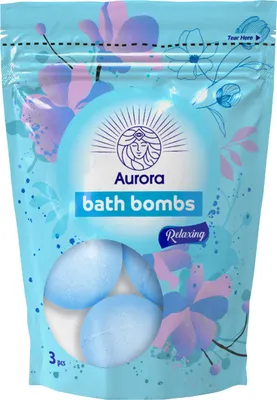 Image de AURORA Spa : bombes de bain relaxantes, 3 x 50 g