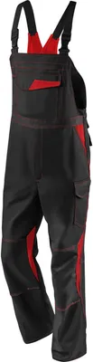 Produktbild von Kübler Image Dress Latzhose schwarz/mittelrot Gr. 110