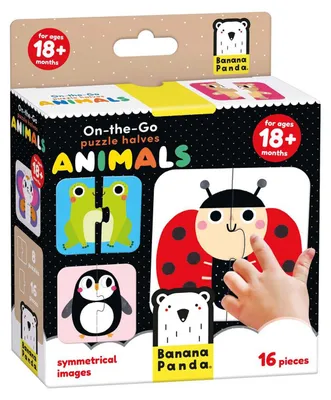Image de Banana Panda - On-the-Go Puzzel Halve Dieren - 16st.