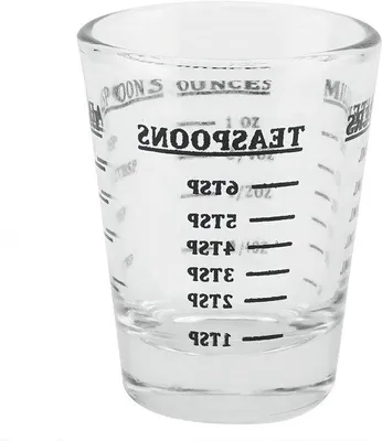 Produktbild von Famanu Messbecher 30 ml - Glas Mini mit praktischen Skalen