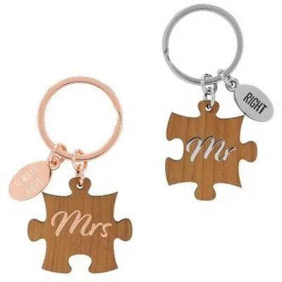 Zdjęcie produktu dla Breloczek GRUSS & CO z motywem „Mr & Mrs”