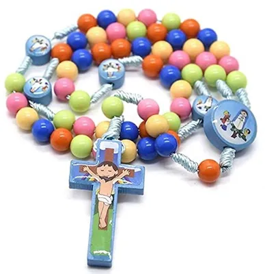 Rosenkranz Kette Handgemacht für Kinder, Hauptbild