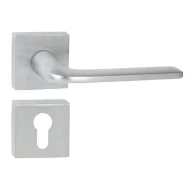 Produktbild von DOMINO Türgriff Drückergarnitur PZ - Profilzylinder Set | Vierkant-Rosette | Türklinke für Zimmertür, Bürotür, Kellertür & Innentür | Türbeschläge aus Znal | Bronze Türdrückergarnitur | VITTORIA-QR M4
