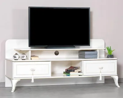 Immagine prodotto di Modern TV Ständer Wohnzimmer Weiß Holzmöbel TV Möbel Einrichtung