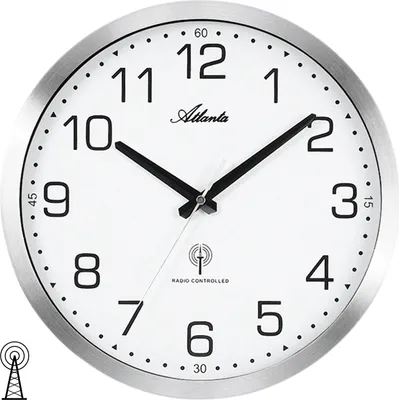 Imagen del producto de Reloj de pared Atlanta, estilo retro, diámetro 30 cm, modelo 4371-0