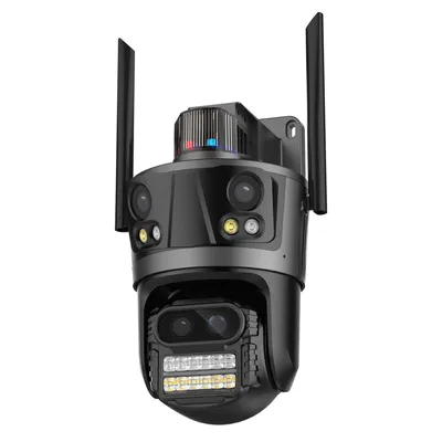 Image de Caméra RobiCam QuadView, 12 Mpx, caméra Wi-Fi à 4 objectifs, suivi par IA, panoramique à 180°