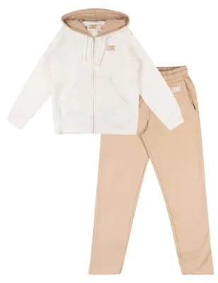Produktbild von Mädchen-Winteroverall mit Kapuze und Reißverschluss, lässiger Stil