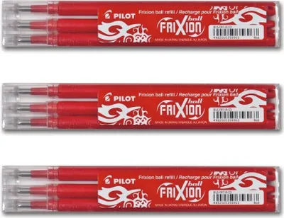 Produktbild von Pilot Frixion Ball Ersatzminen 0.7 rot - 9er-Set