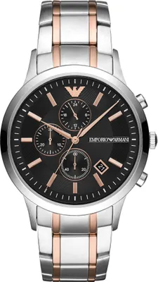 Produktbild von Emporio Armani AR11165 Renato, schwarzes Zifferblatt, 43 mm