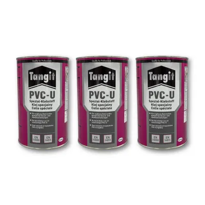 Produktbild von Tangit PVC-U Spezial Klebstoff für Rohrverbindung bei Druck- und Abwasserleitungen 1000g - 3st