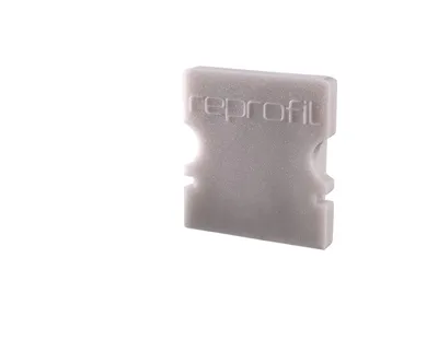 Produktbild von Deko-Light Profil Endkappe - Endkappe P-AU-02-08, Set 2 Stk, Kappe, Grau, Kunststoff, Deko-Light, 1 g, 14 mm