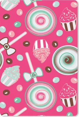 Produktbild von MuchoWow® Mauspad Mousepad Design - Bonbon - Rosa 18x27 cm - Mousepads - Maus Mat - Pad - Mausunterlage