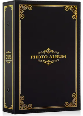 Produktbild von Fotoalbum 10x15cm 300 Fotos Einsteckalbum Kunstleder Schwarz
