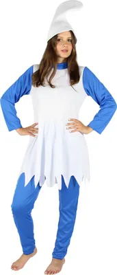 A woman is posing in a costume.