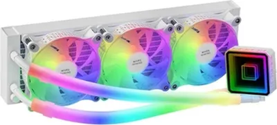Produktbild von Mars Gaming MLULTRA360W, All-in-One-Flüssigkeitskühler, 12 cm, Weiß