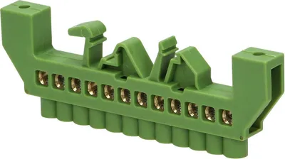 Immagine prodotto di Morsettiera con isolamento in PE, 12 poli, verde