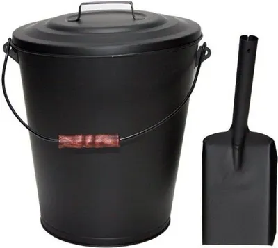 Produktbild von MUSTANG Ascheeimer 20 Liter mit Deckel,Tragebügel und Ascheschaufel