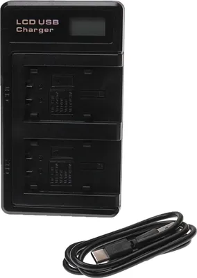 Produktbild von vhbw Dual USB-C Ladegerät kompatibel mit Panasonic HDC-TM55, HDC-SDX1, HDC-SD80, HDC-TM40, HDC-SD99, HDC-SD90 Kamera - Ladeschale + USB-C Kabel