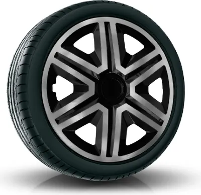 Produktbild von Radkappen Radzierblenden (4Stück) 15 Zoll graphit/schwarz ACTION Z458564