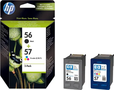 Produktbild von Tintenpatrone HP SA342AE 56 + 57 schwarz + Farbe