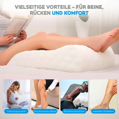 Produktbild von Orthopädisches Venenkissen Beinruhekissen Kreislaufkissen waschbar 71x40x15cm