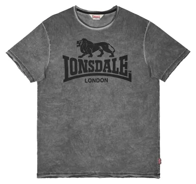 Zdjęcie produktu dla Męska koszulka o normalnym kroju GAINFORD Anthracite/Black XL Lonsdale