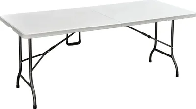Produktbild von Gartentisch klappbar rechteckig GARDA-120 in weiß, B/H/T: ca. 180/74/75 cm