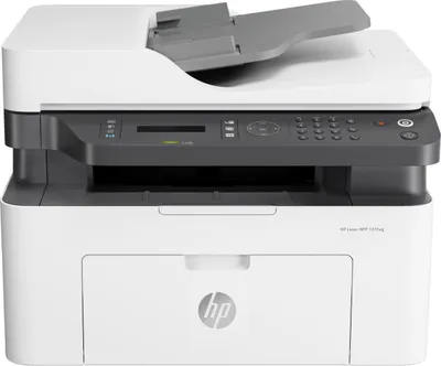 Obrázek produktu pro HP Laser MFP 137fnw, Laser, Černobílý tisk, 1200 x 1200 DPI, A4, Přímý tisk, Šedá, Bílá
